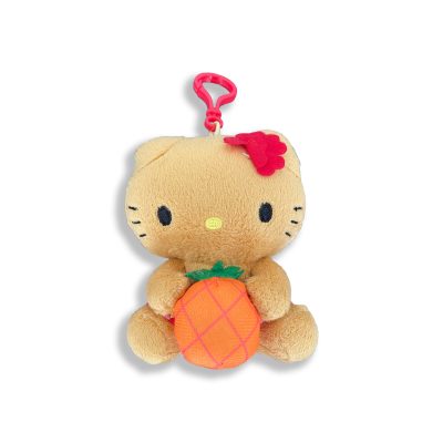 HELLO KITTY - 4" SUNTAN WITH PINEAPPLE AND KEY RING